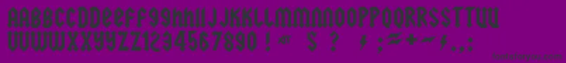 squealer Font – Black Fonts on Purple Background