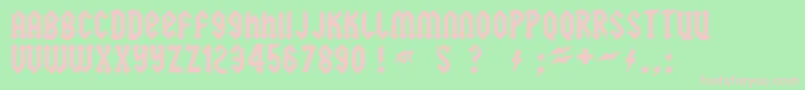 squealer Font – Pink Fonts on Green Background