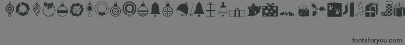 More about Festive Font Festive Font – Black Fonts on Gray Background