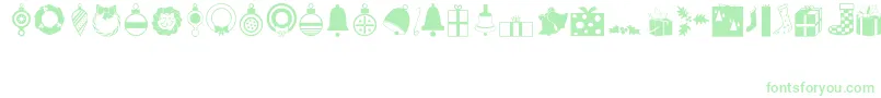 Weitere Informationen zur Festive-Schriftart Festive-Schriftart – Grüne Schriften auf weißem Hintergrund