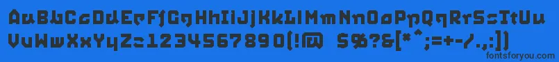 Squid Font – Black Fonts on Blue Background