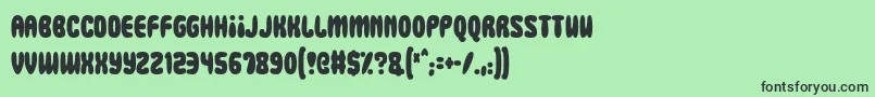 Squidgy Slimes Font – Black Fonts on Green Background