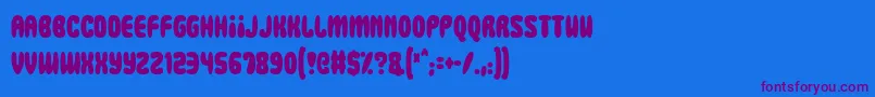 Squidgy Slimes Font – Purple Fonts on Blue Background