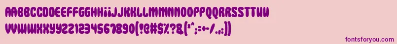 Squidgy Slimes Font – Purple Fonts on Pink Background