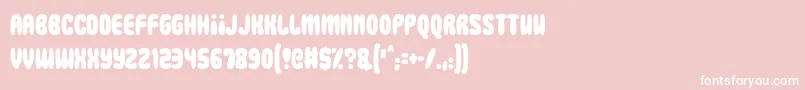 Squidgy Slimes Font – White Fonts on Pink Background