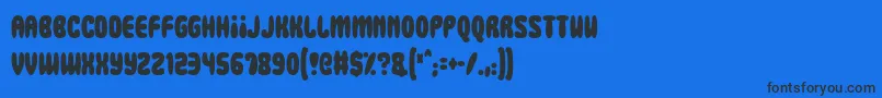 Squidgy Slimes Font – Black Fonts on Blue Background