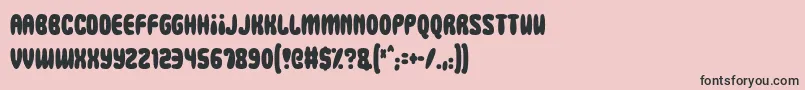 Squidgy Slimes Font – Black Fonts on Pink Background