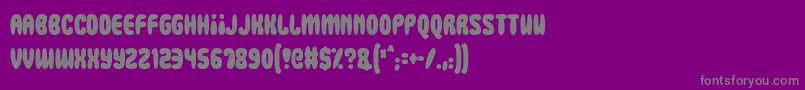 fuente Squidgy Slimes – Fuentes Grises Sobre Fondo Morado