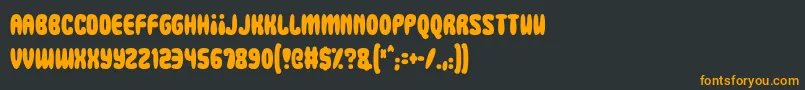 Squidgy Slimes Font – Orange Fonts on Black Background