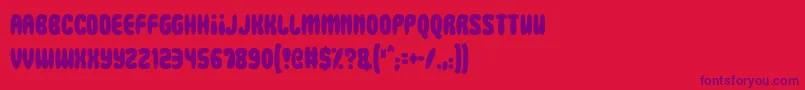 Squidgy Slimes Font – Purple Fonts on Red Background