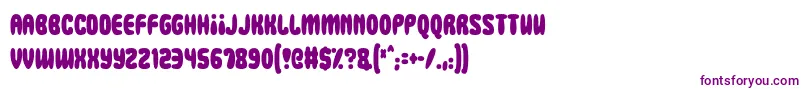 Squidgy Slimes Font – Purple Fonts on White Background