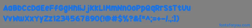 Squidgy Sweets Font – Blue Fonts on Gray Background