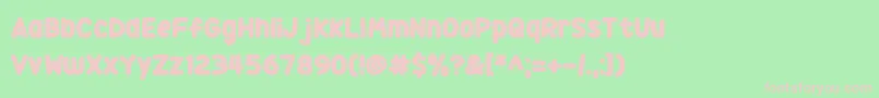 Squidgy Sweets Font – Pink Fonts on Green Background