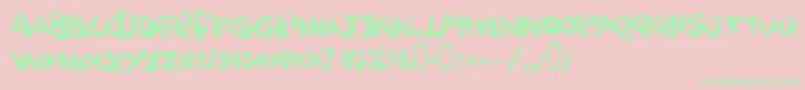 squitcher Font – Green Fonts on Pink Background