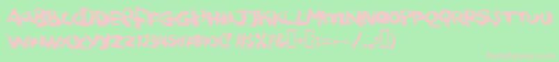 squitcher Font – Pink Fonts on Green Background