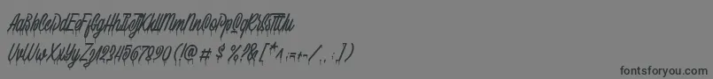 Squizers Marker Demo Font – Black Fonts on Gray Background