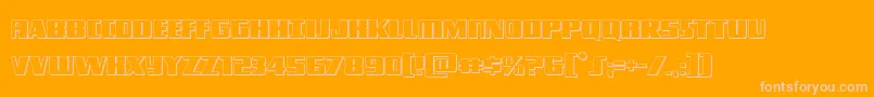 Typhoon3D Font – Pink Fonts on Orange Background