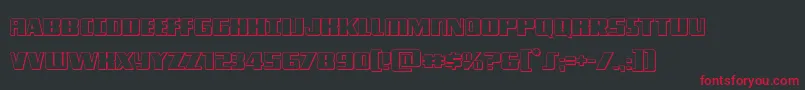 Typhoon3D Font – Red Fonts on Black Background