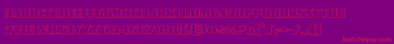 Typhoon3D Font – Red Fonts on Purple Background