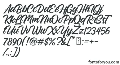 Srabi Script font – drawn Fonts