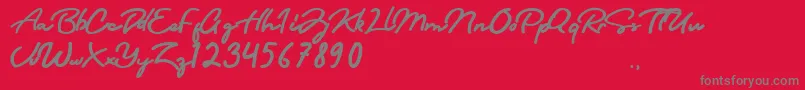 Sri Kandi Font – Gray Fonts on Red Background