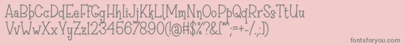 Sri Muliyo Font by Rifki 7NTypes Font – Gray Fonts on Pink Background