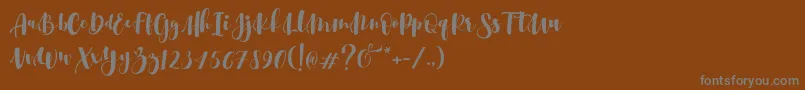 Шрифт Srikonitta Script Two   Dafont – серые шрифты на коричневом фоне