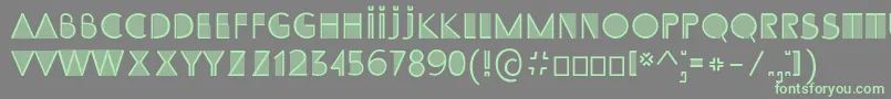 fuente SS Adec2 0 initials – Fuentes Verdes Sobre Fondo Gris