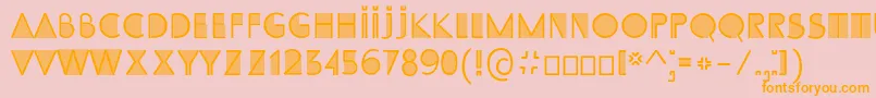 SS Adec2 0 initials Font – Orange Fonts on Pink Background