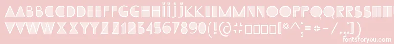 SS Adec2 0 initials Font – White Fonts on Pink Background