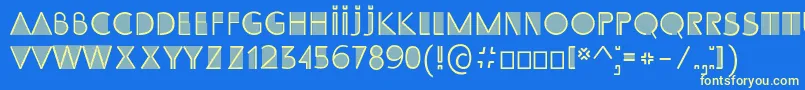 SS Adec2 0 initials Font – Yellow Fonts on Blue Background