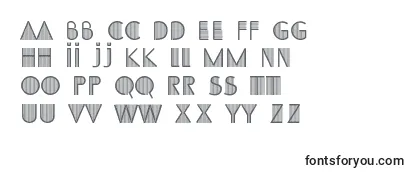Schriftart SS Adec2 0 initials