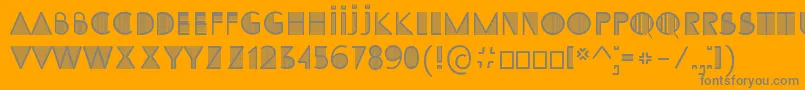 fuente SS Adec2 0 initials – Fuentes Grises Sobre Fondo Naranja