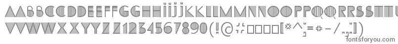 フォントSS Adec2 0 initials – 白い背景に灰色の文字