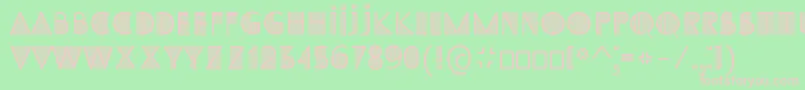 SS Adec2 0 initials-fontti – vaaleanpunaiset fontit vihreällä taustalla