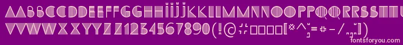 SS Adec2 0 initials Font – Pink Fonts on Purple Background