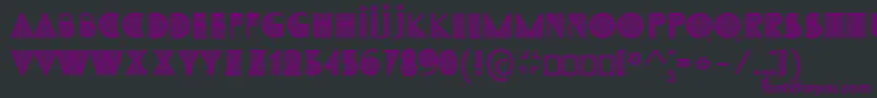 Czcionka SS Adec2 0 initials – fioletowe czcionki na czarnym tle