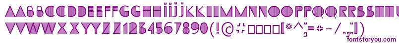 Czcionka SS Adec2 0 initials – fioletowe czcionki na białym tle