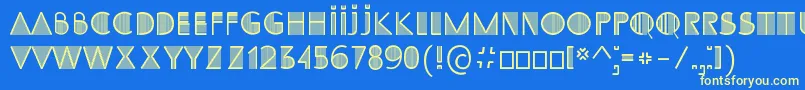SS Adec2 0 initials Font – Yellow Fonts on Blue Background