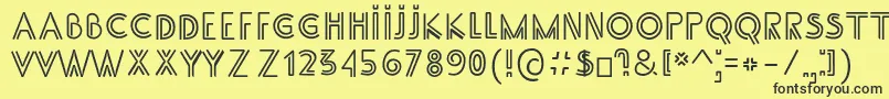 SS Adec2 0 main Font – Black Fonts on Yellow Background