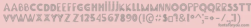 SS Adec2 0 main Font – Gray Fonts on Pink Background