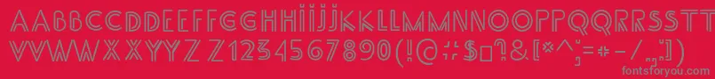 SS Adec2 0 main Font – Gray Fonts on Red Background