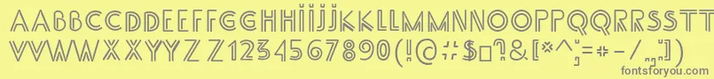 SS Adec2 0 main Font – Gray Fonts on Yellow Background