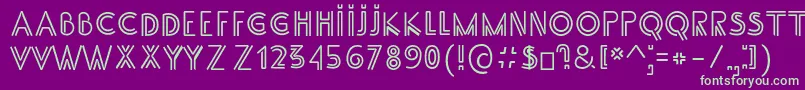 SS Adec2 0 main Font – Green Fonts on Purple Background