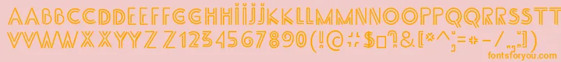 SS Adec2 0 main Font – Orange Fonts on Pink Background