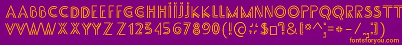 SS Adec2 0 main Font – Orange Fonts on Purple Background