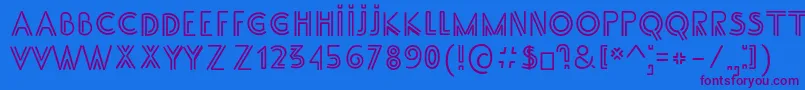 SS Adec2 0 main Font – Purple Fonts on Blue Background