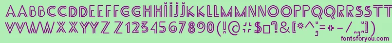 SS Adec2 0 main Font – Purple Fonts on Green Background