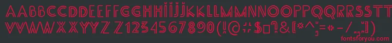 SS Adec2 0 main Font – Red Fonts on Black Background