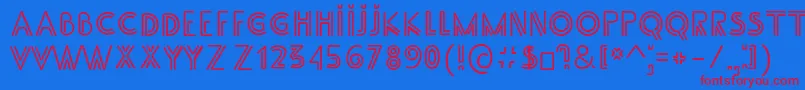 SS Adec2 0 main Font – Red Fonts on Blue Background